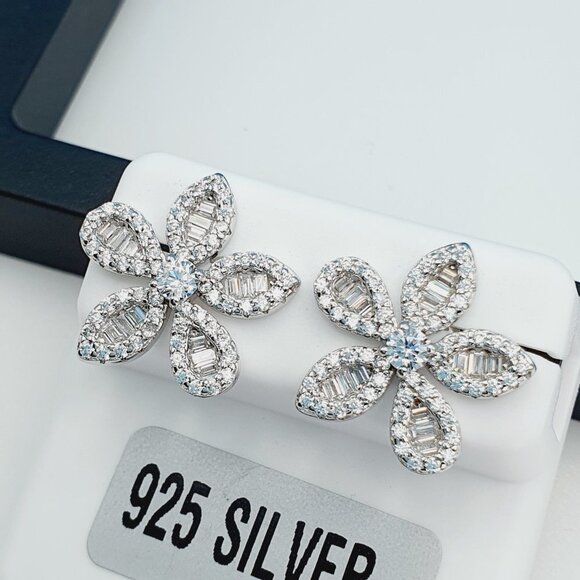 Amazon.com: Real 925 Sterling Silver CZ Cubic Zirconia 6mm  \